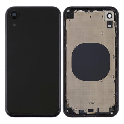BACK COVER + FRAME IPHONE XR BLACK