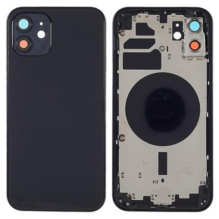 BACK COVER + FRAME IPHONE 12 NERA