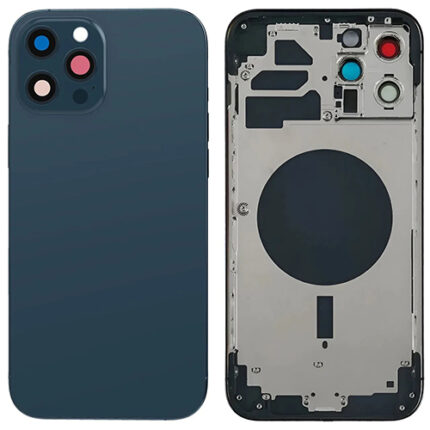 BACK COVER + FRAME IPHONE 12 PRO BLU