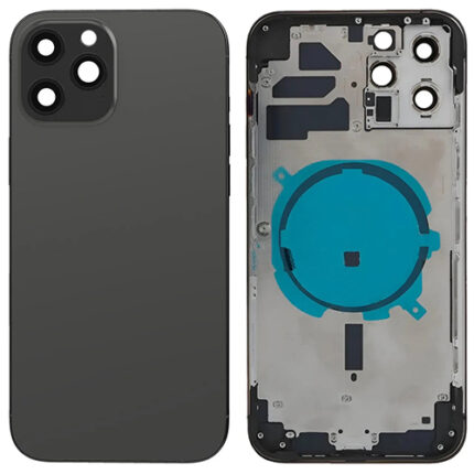 BACK COVER + FRAME IPHONE 12 PRO MAX BLACK