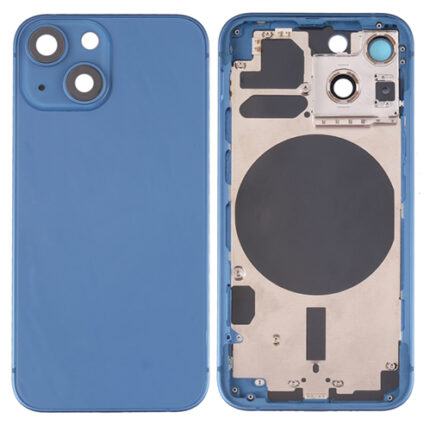 BACK COVER + FRAME IPHONE 13 BLU