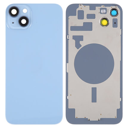 BACK COVER IPHONE 14 BLU (CON VETRO FOTOCAMERA)