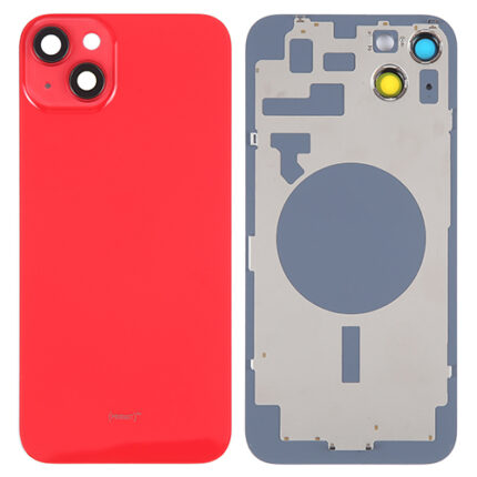 BACK COVER IPHONE 14 ROSSA (CON VETRO FOTOCAMERA)