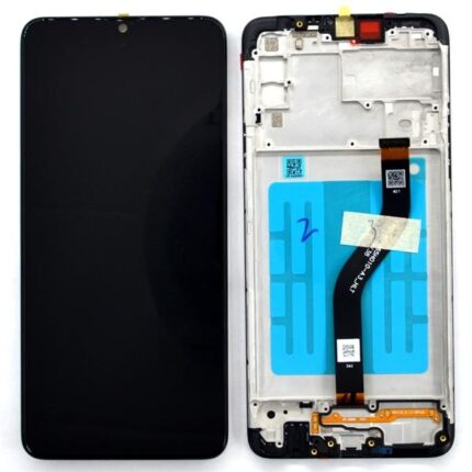 LCD SAMSUNG A20S 2019 A207 SERVICE PACK BLACK CON FRAME