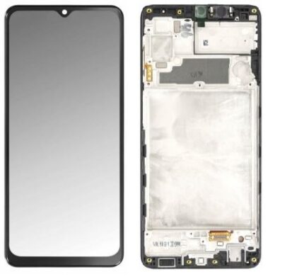 LCD SAMSUNG A22 4G 2021 A225 BLACK SERVICE PACK
