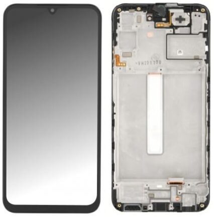 LCD SAMSUNG A25 5G A256B NERO SERVICE PACK CON FRAME