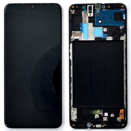LCD SAMSUNG A70 A705 BLACK SERVICE PACK