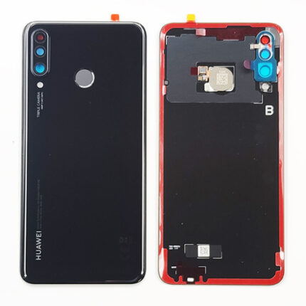 BACK COVER HUAWEI P30 LITE BLACK 24 MP (CON VETRO FOTOCAMERA)
