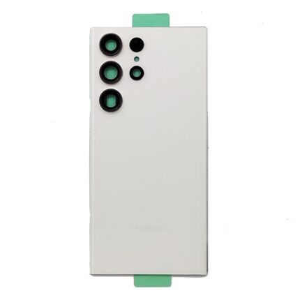 BACK COVER SAMSUNG S23 ULTRA 5G S918 WHITE (CON VETRO FOTOCAMERA)