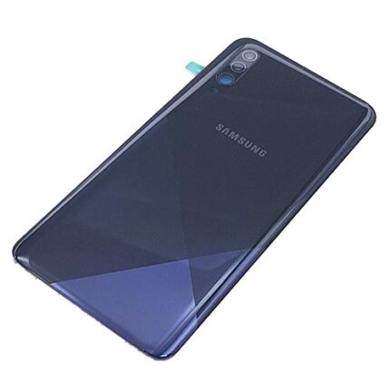 BACK COVER SAMSUNG A30S A307F BLACK (CON VETRO FOTOCAMERA)