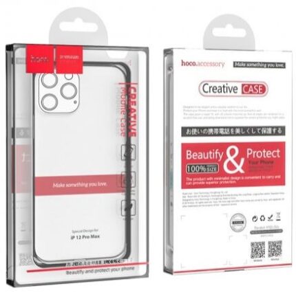 COVER HOCO IPHONE 12/ 12 PRO SILICONE TRASPARENTE