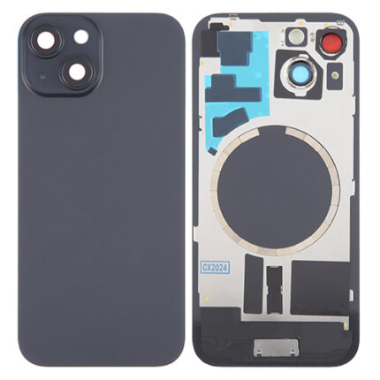 BACK COVER + VETRO FOTOCAMERA IPHONE 15 NERO