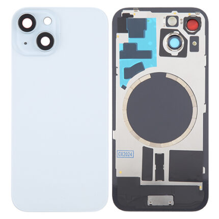 BACK COVER + VETRO FOTOCAMERA IPHONE 15 BLU