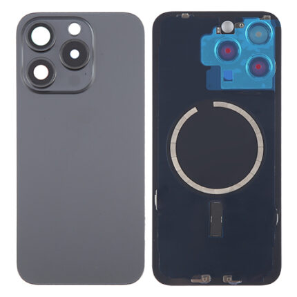 BACK COVER IPHONE 15 PRO MAX NERO (CON VETRO FOTOCAMERA)