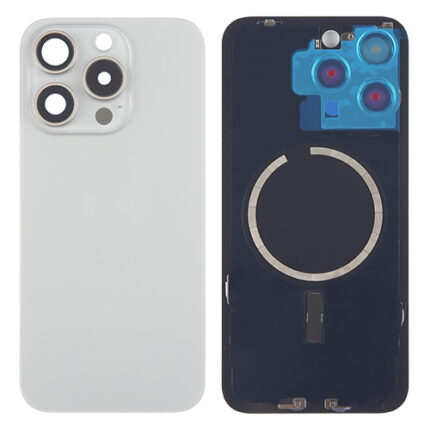 BACK COVER IPHONE 15 PRO MAX TITANIO NATURALE (CON VETRO FOTOCAMERA)