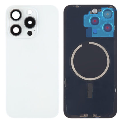 BACK COVER IPHONE 15 PRO MAX BIANCO (CON VETRO FOTOCAMERA)
