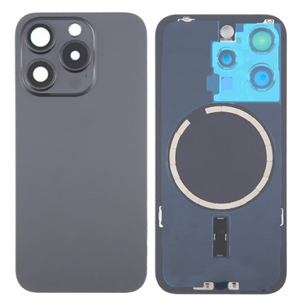 BACK COVER IPHONE 15 PRO NERO (CON VETRO FOTOCAMERA)