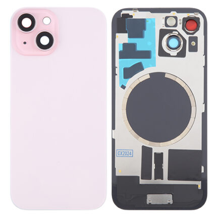 BACK COVER + VETRO FOTOCAMERA IPHONE 15 ROSA
