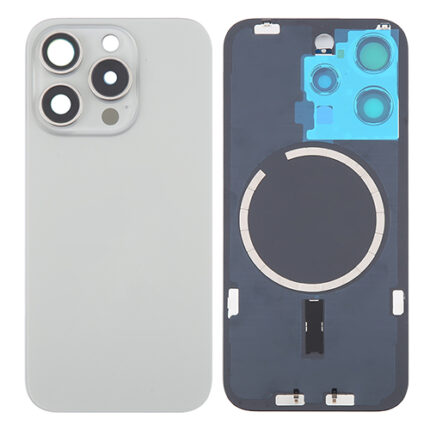 BACK COVER IPHONE 16 PRO TITANIO NATURALE (CON VETRO FOTOCAMERA)