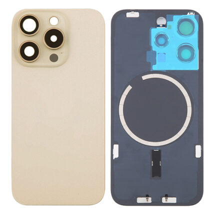 BACK COVER IPHONE 16 PRO DESERT TITANIO (CON VETRO FOTOCAMERA)