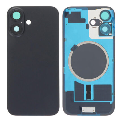 BACK COVER IPHONE 16 NERO (CON VETRO FOTOCAMERA)