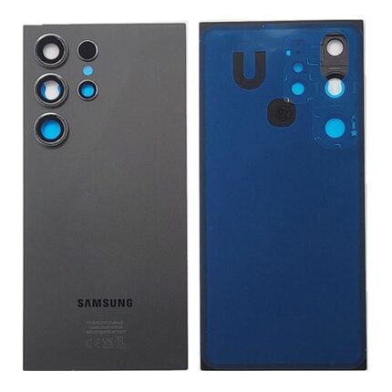 BACK COVER SAMSUNG S24 ULTRA 5G S928B GRIGIA (CON VETRO FOTOCAMERA)