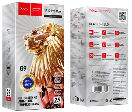 PELLICOLA VETRO HOCO G9 IPHONE 17 PRO MAX - SET 25 pz
