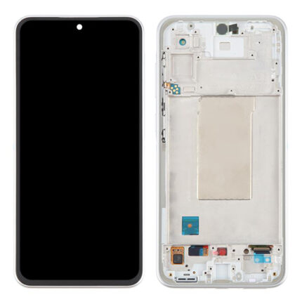 LCD SAMSUNG A36 5G A366B WHITE SERVICE PACK - FRAME ASSEMBLATO